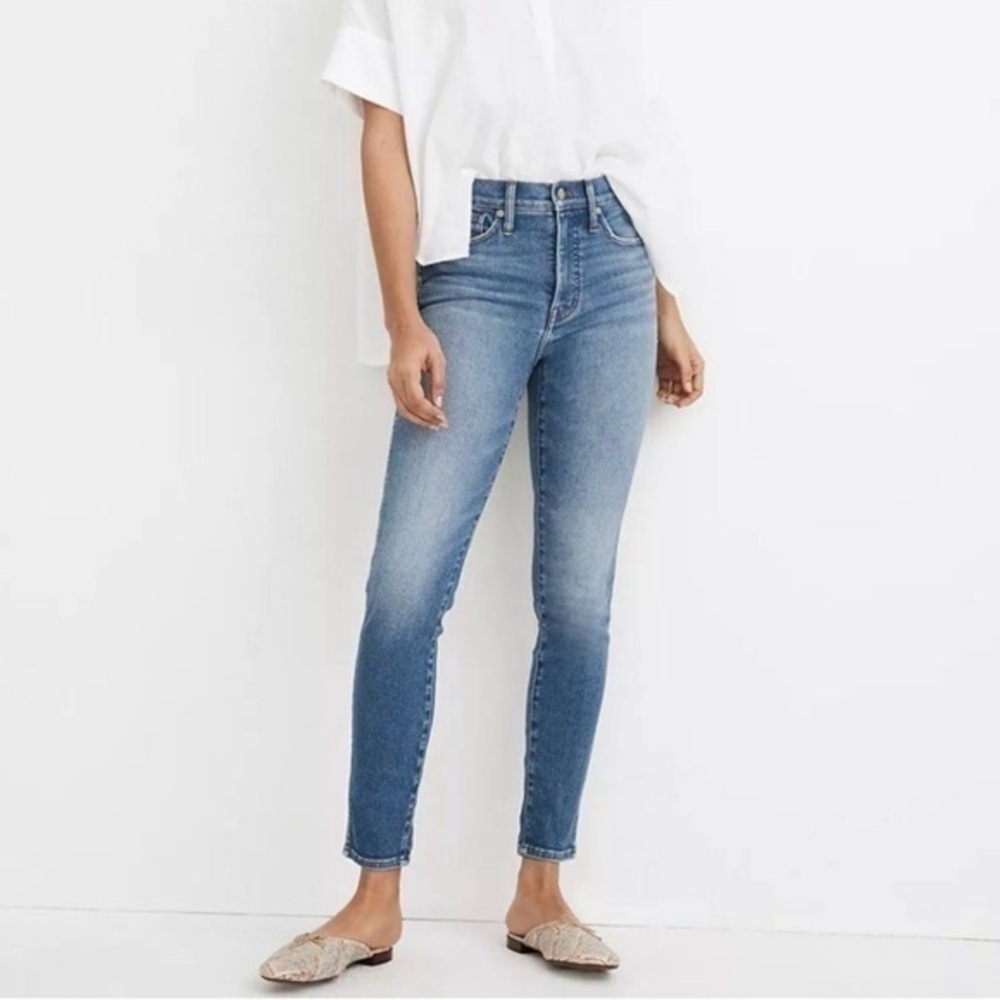 NWT Madewell 10" High-Rise Skinny Crop Jeans in Sheffield Wash, size 27